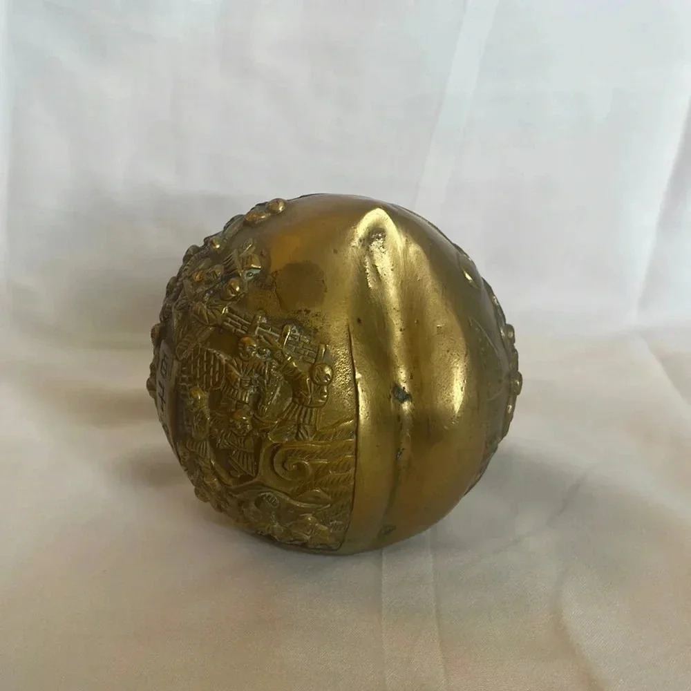 Antique Ztianef Wise Man 1000 Children Brass Ornament